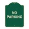 Signmission Designer Series Sign-No Parking, Green Heavy-Gauge Aluminum, 24" x 18", G-1824-9814 A-DES-G-1824-9814 - alternate 1